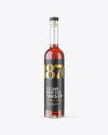 Clear Glass Cognac Bottle Mockup Clear Glass Cognac Bottle Mockup