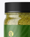 Clear Glass Jar with Pesto Sauce Mockup