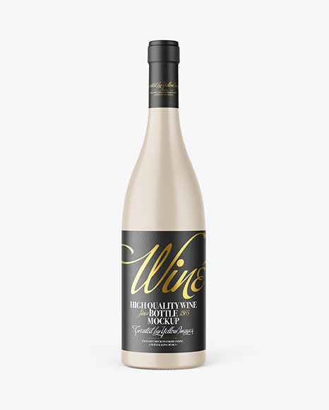 Ceramic Wine Bottle Mockup