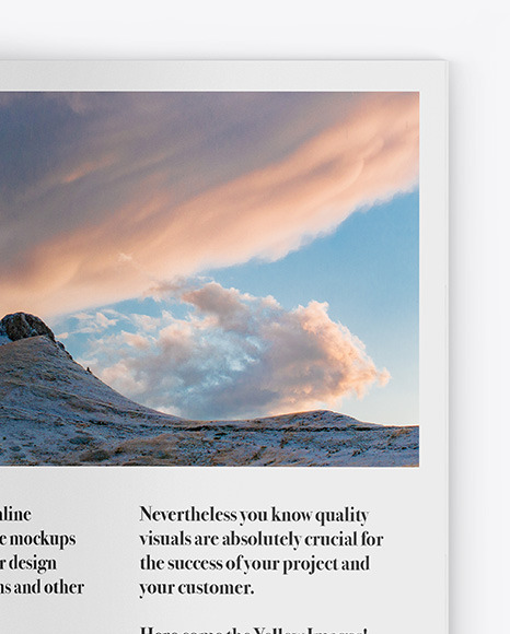 Matte Magazine Mockup