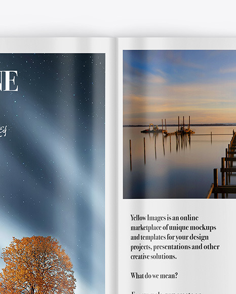 Glossy Magazine Mockup