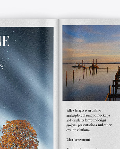 Textured Magazine Mockup