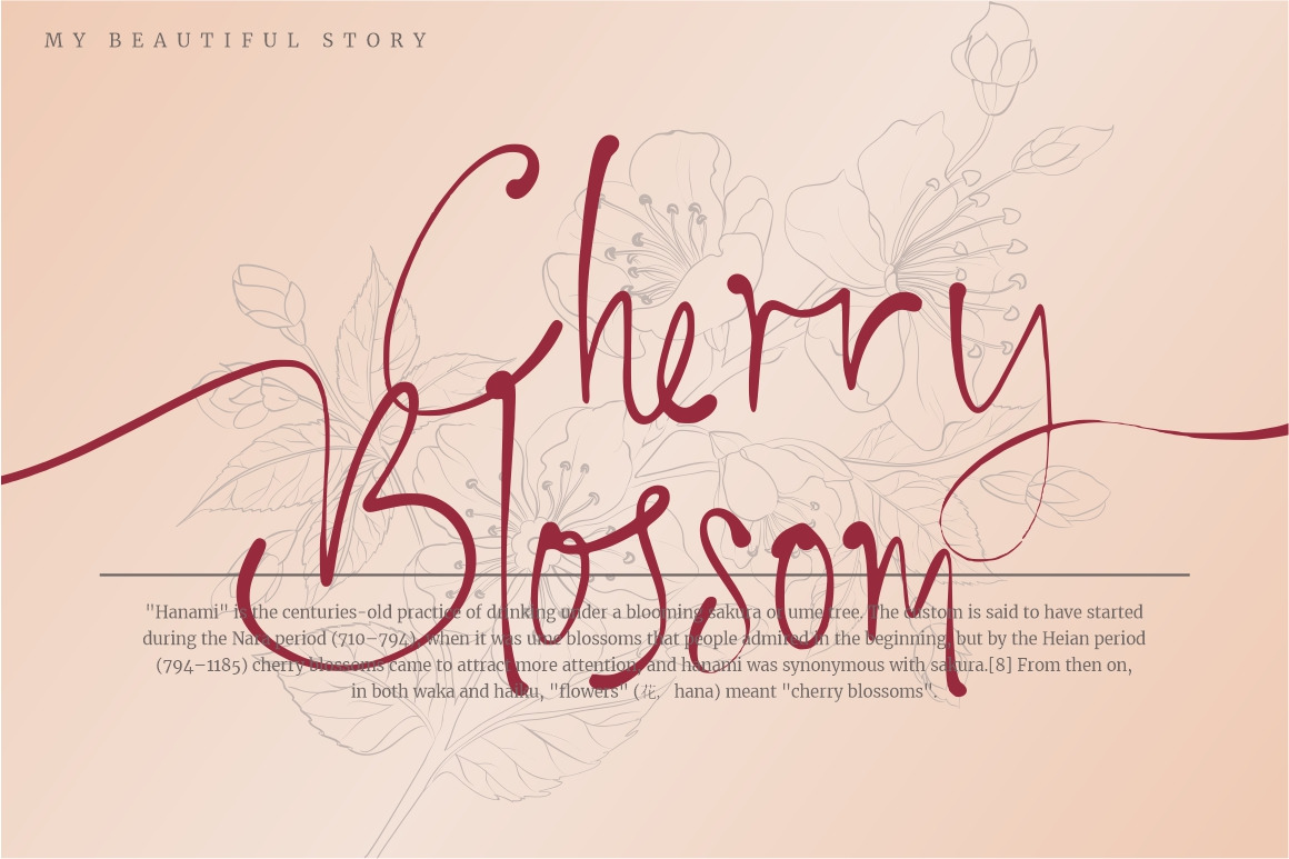 My Beautiful Story - Stylish Font