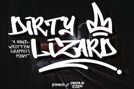 Dirty Lizard Graffiti Font - Skate