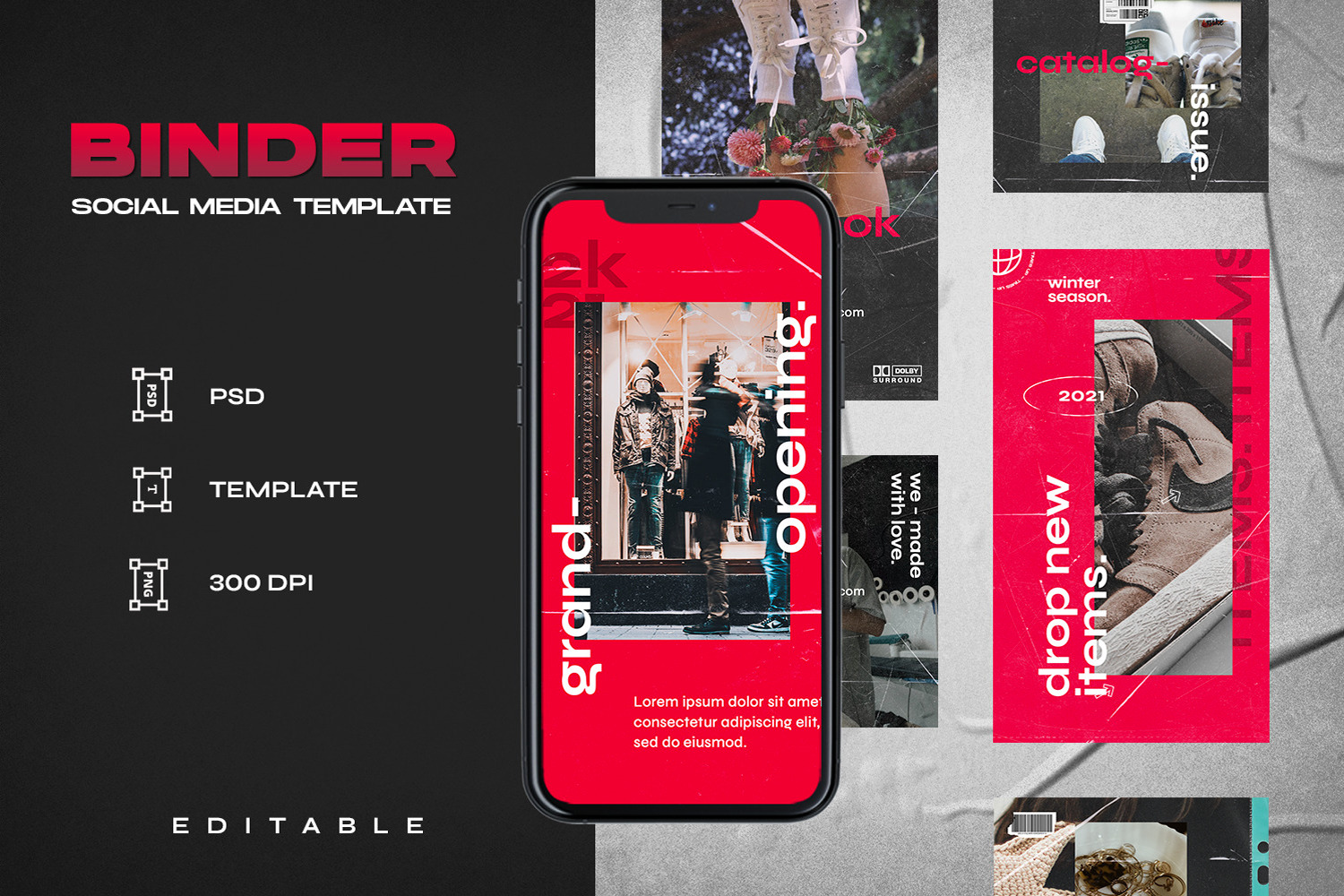 Binder - Instagram Stories &amp; Post Template