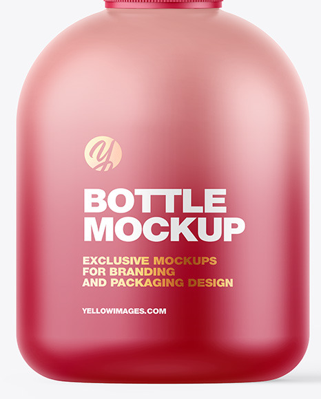 Matte Plastic Bottle Mockup