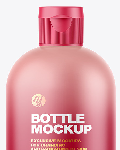 Matte Plastic Bottle Mockup