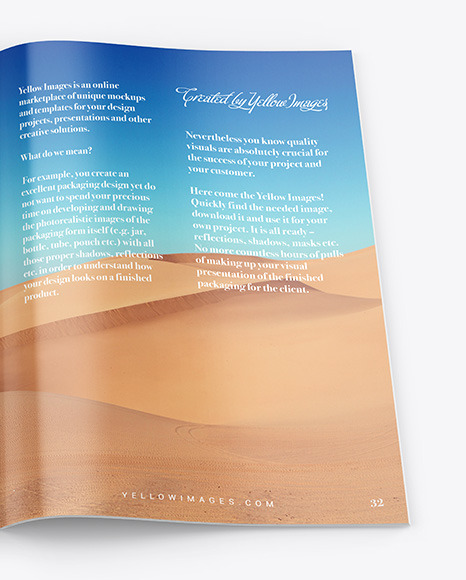 Glossy Magazine Mockup