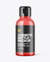 Color Plastic Cosmetic Bottle Mockup Color Plastic Cosmetic Bottle Mockup