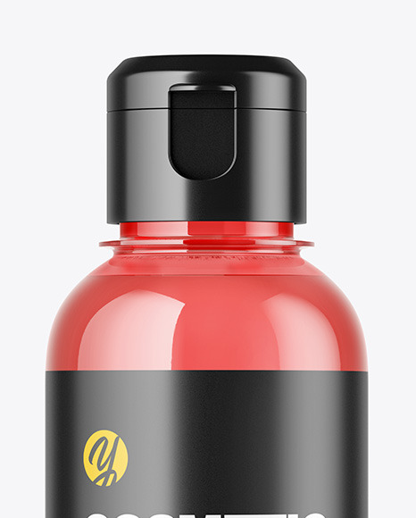 Color Plastic Cosmetic Bottle Mockup Color Plastic Cosmetic Bottle Mockup