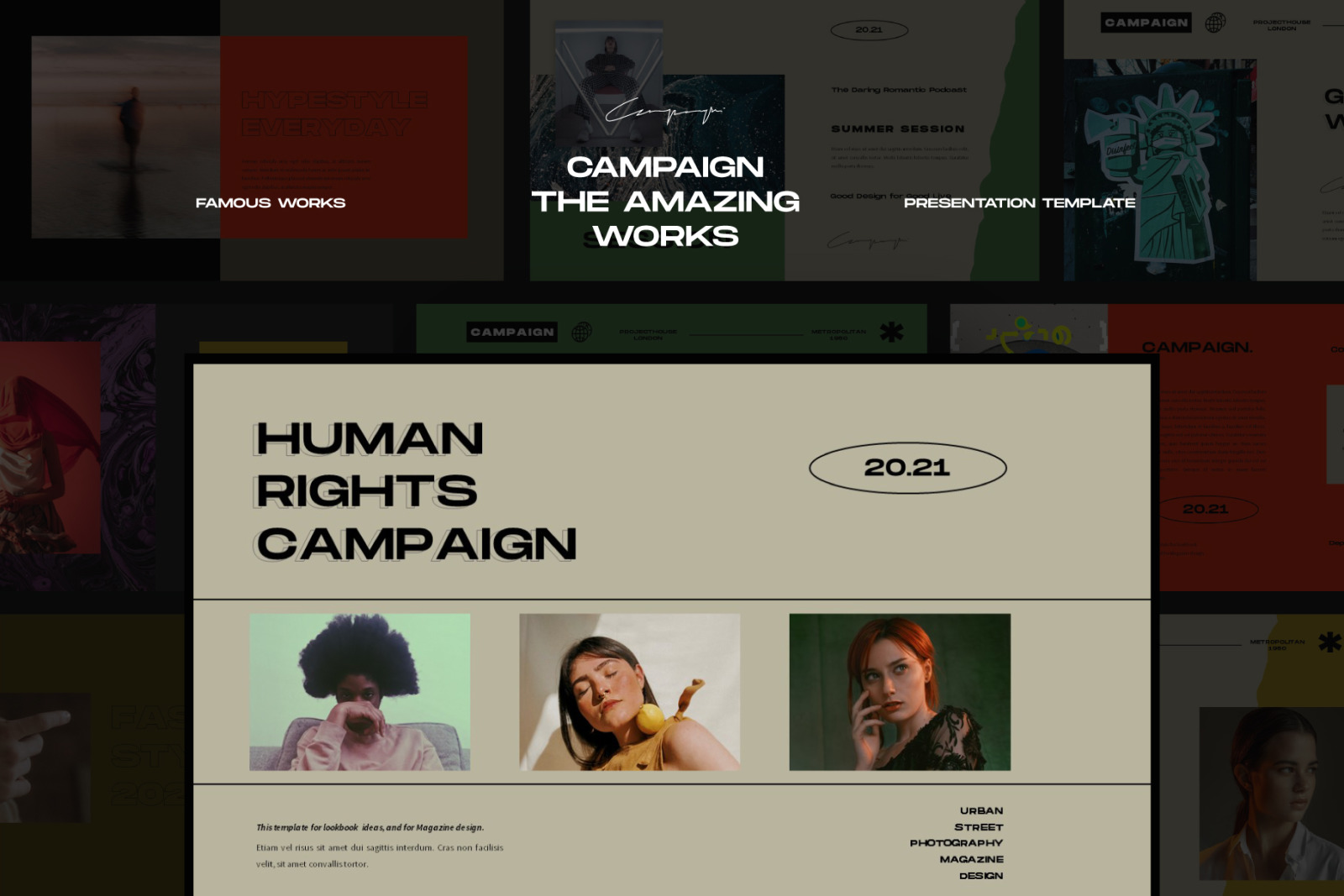 Urban Campaign Powerpoint Template Urban Campaign Powerpoint Template