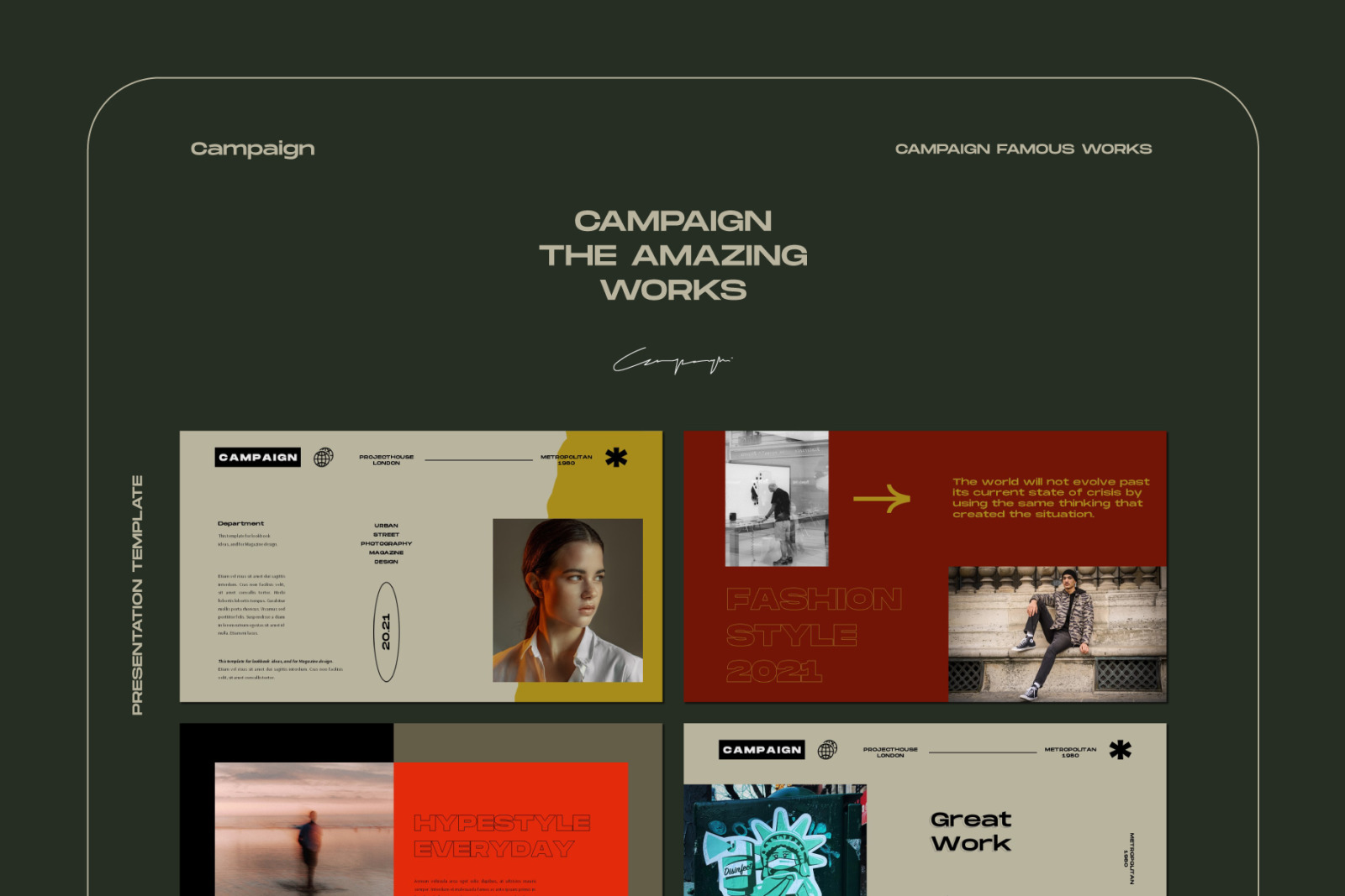 Urban Campaign Powerpoint Template Urban Campaign Powerpoint Template