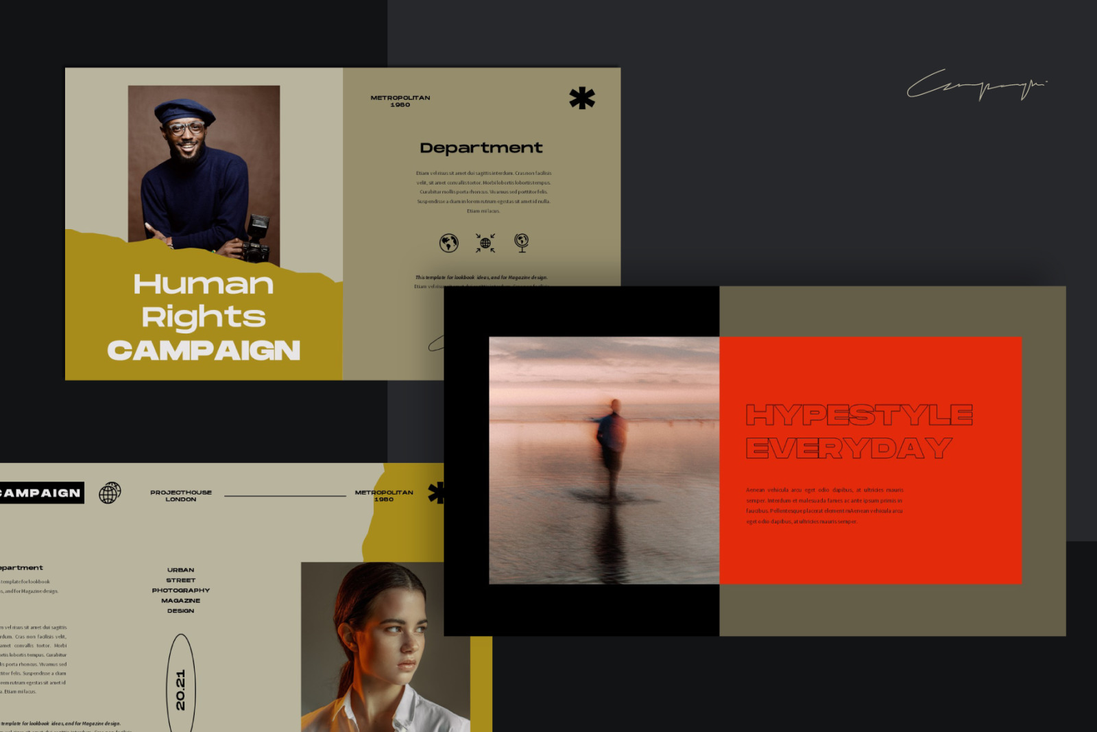 Urban Campaign Powerpoint Template Urban Campaign Powerpoint Template