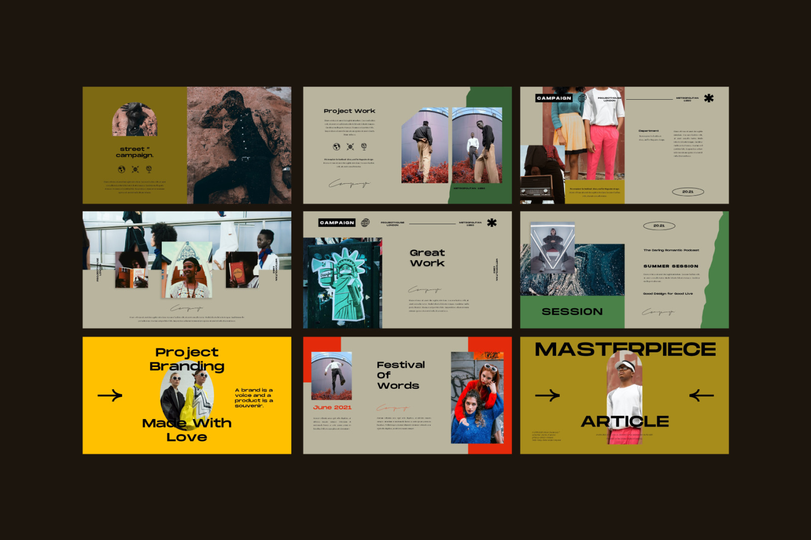 Urban Campaign Powerpoint Template Urban Campaign Powerpoint Template