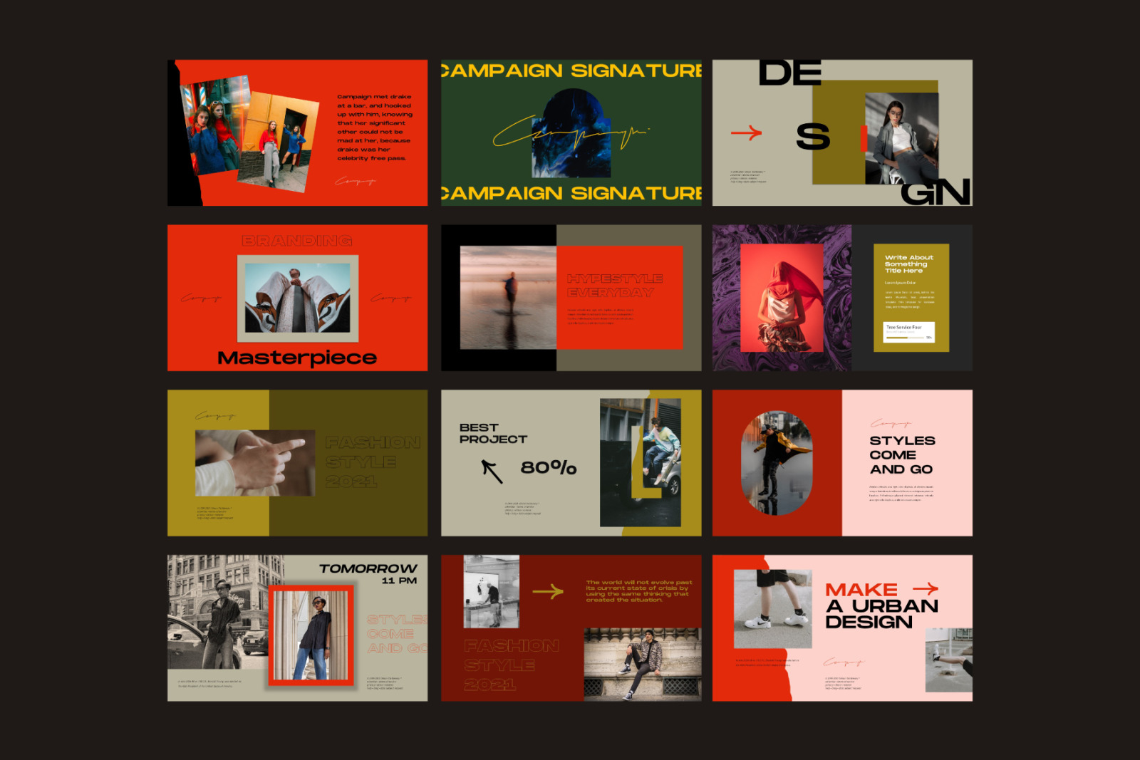 Urban Campaign Powerpoint Template Urban Campaign Powerpoint Template