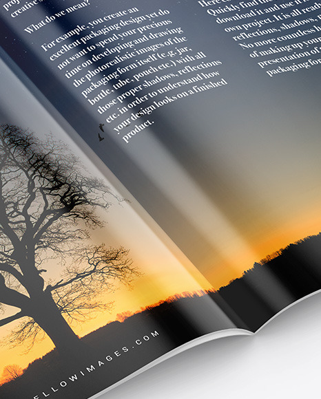 Glossy Magazine Mockup