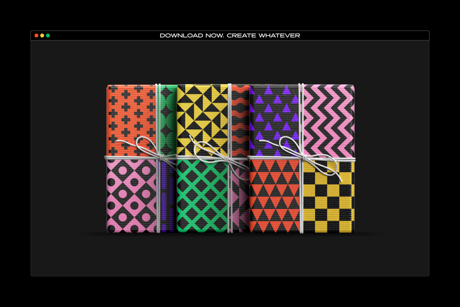 Bold geometric seamless patterns collection