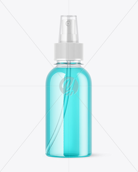 Color Liquid Spray Bottle Mockup