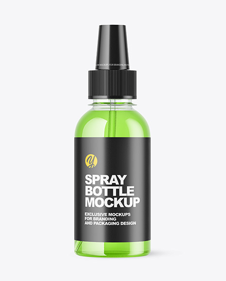 Color Liquid Spray Bottle Mockup