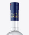 Clear Glass Vodka Bottle Mockup