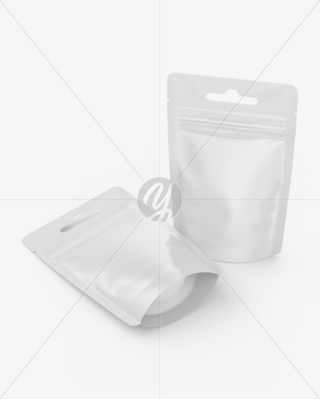 Two Matte Pouches Mockup