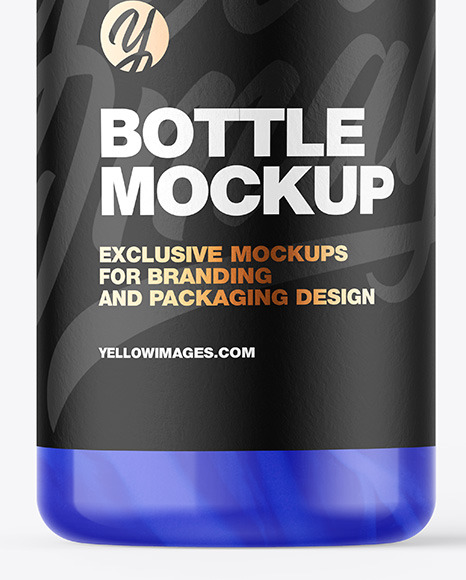 Glossy Plastic Bottle Mockup