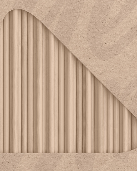 Toothpicks Kraft Paper Box Mockup