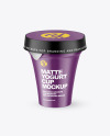 Matte Yogurt Cup Mockup