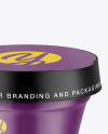 Matte Yogurt Cup Mockup