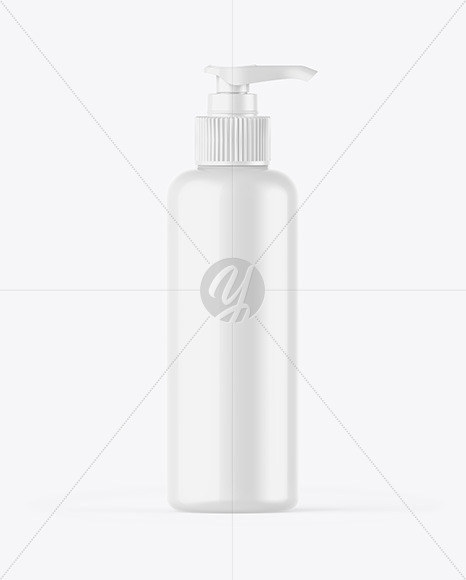 Glossy Bottle w/ Closed Pump Mockup