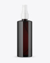 Dark Amber Glass Spray Bottle Mockup