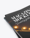 Two Paper A4 Magazines Mockup