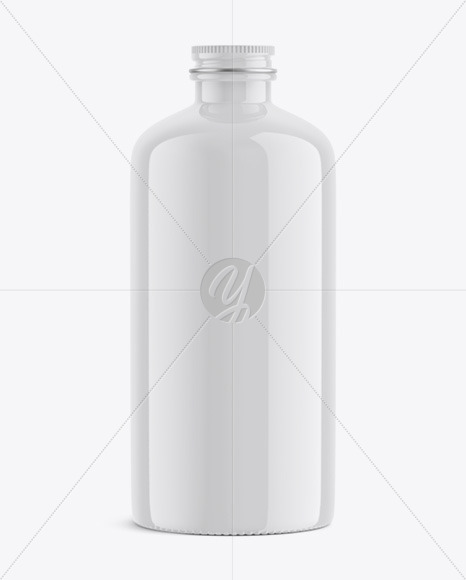 Glossy Ceramic Bottle Mockup