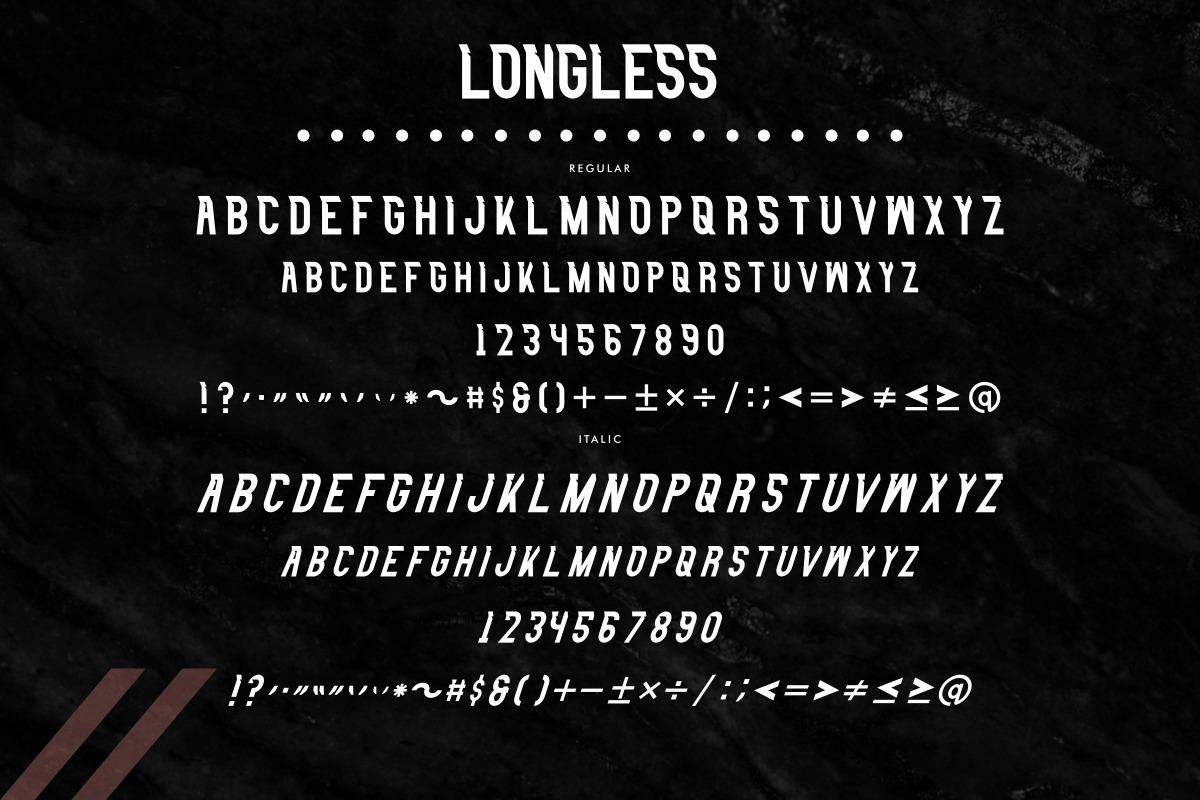 Longless Font Longless Font