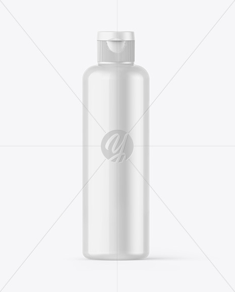 Glossy Plastic Bottle Mockup