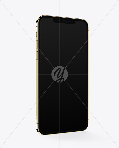 Apple iPhone 12 Pro Max Gold Mockup