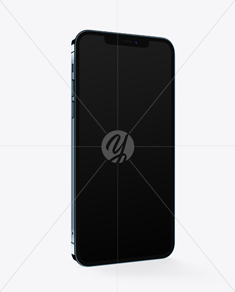 Apple iPhone 12 Pro Max Pacific Blue Mockup