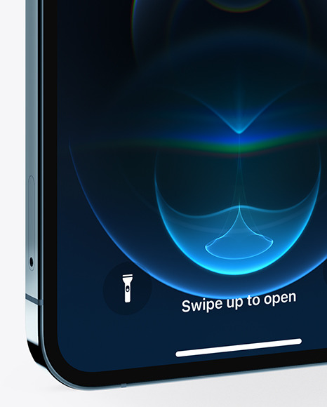 Apple iPhone 12 Pro Max Pacific Blue Mockup