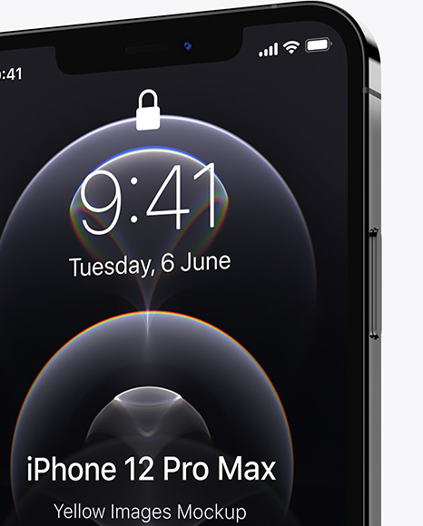 Apple iPhone 12 Pro Max Graphite Mockup