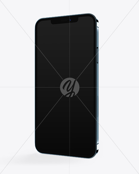 Apple iPhone 12 Pro Max Pacific Blue Mockup