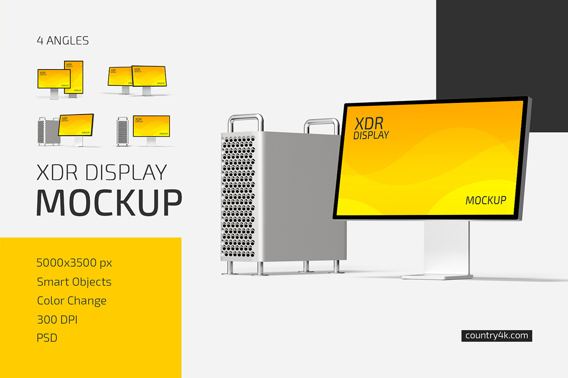 XDR Display Mockup Set XDR Display Mockup Set