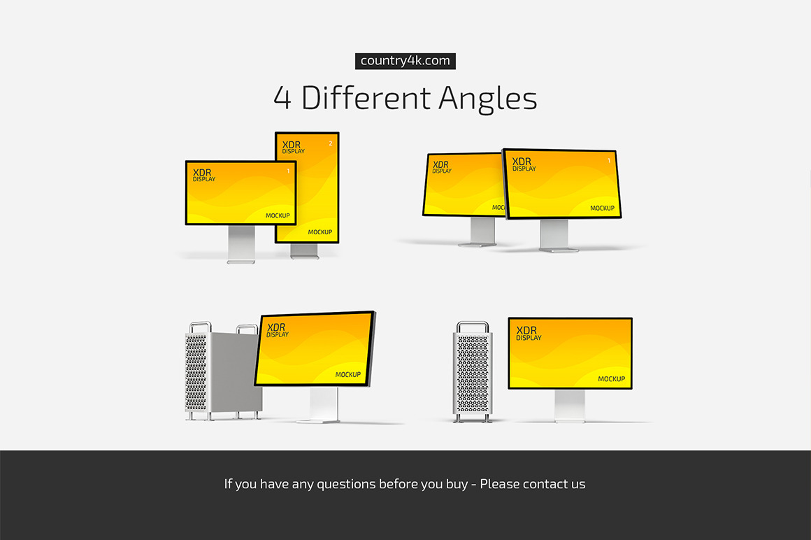 XDR Display Mockup Set XDR Display Mockup Set