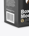 Dark Amber Glass Bottle w/ Box Mockup