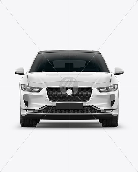 Electric Crossover SUV Mockup - Front View