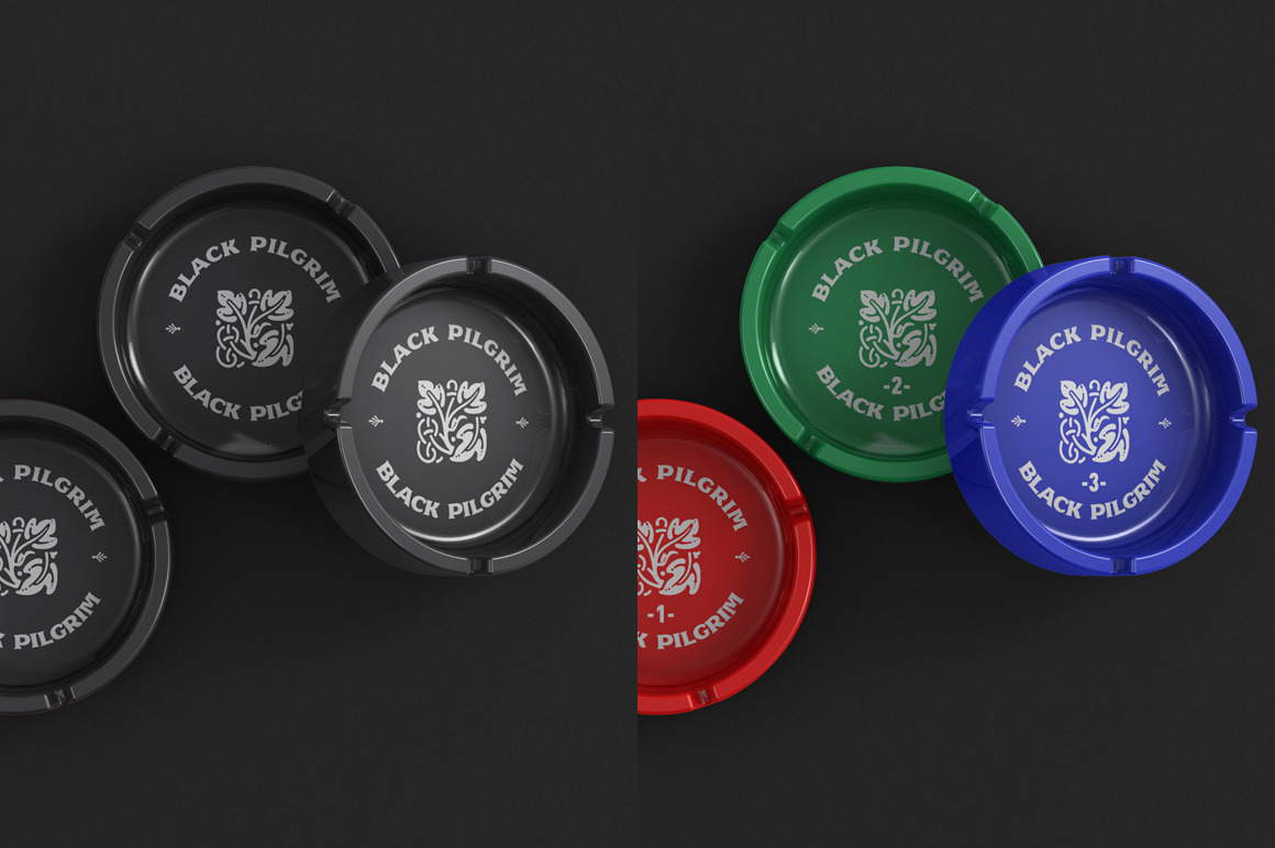 Round Ceramic Ashtray Mockup Round Ceramic Ashtray Mockup