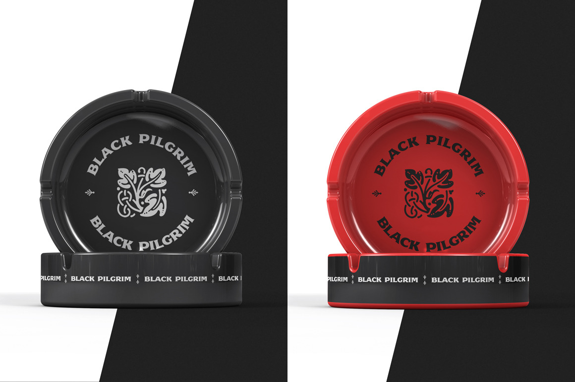 Round Ceramic Ashtray Mockup Round Ceramic Ashtray Mockup