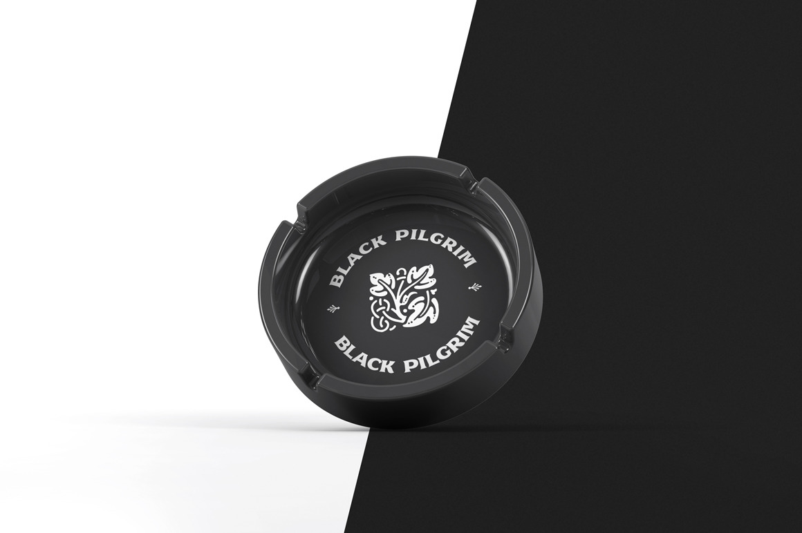 Round Ceramic Ashtray Mockup Round Ceramic Ashtray Mockup