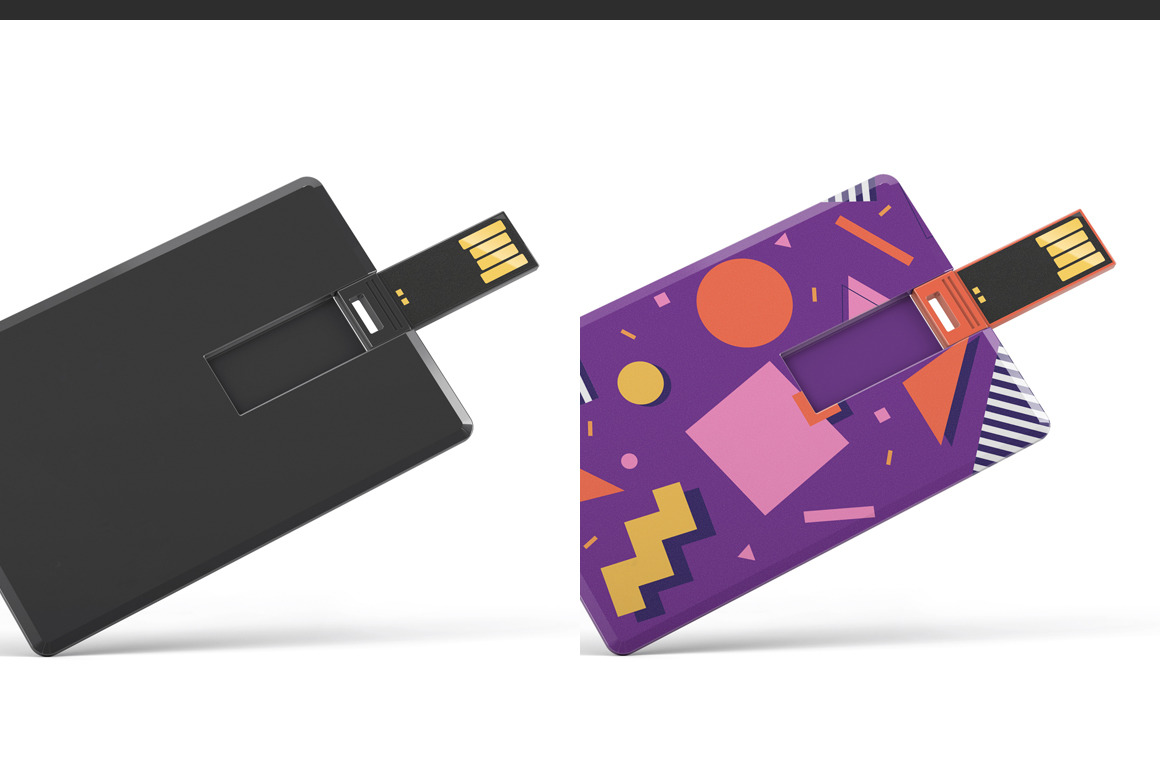 Plastic Wafer Usb Card Mockup