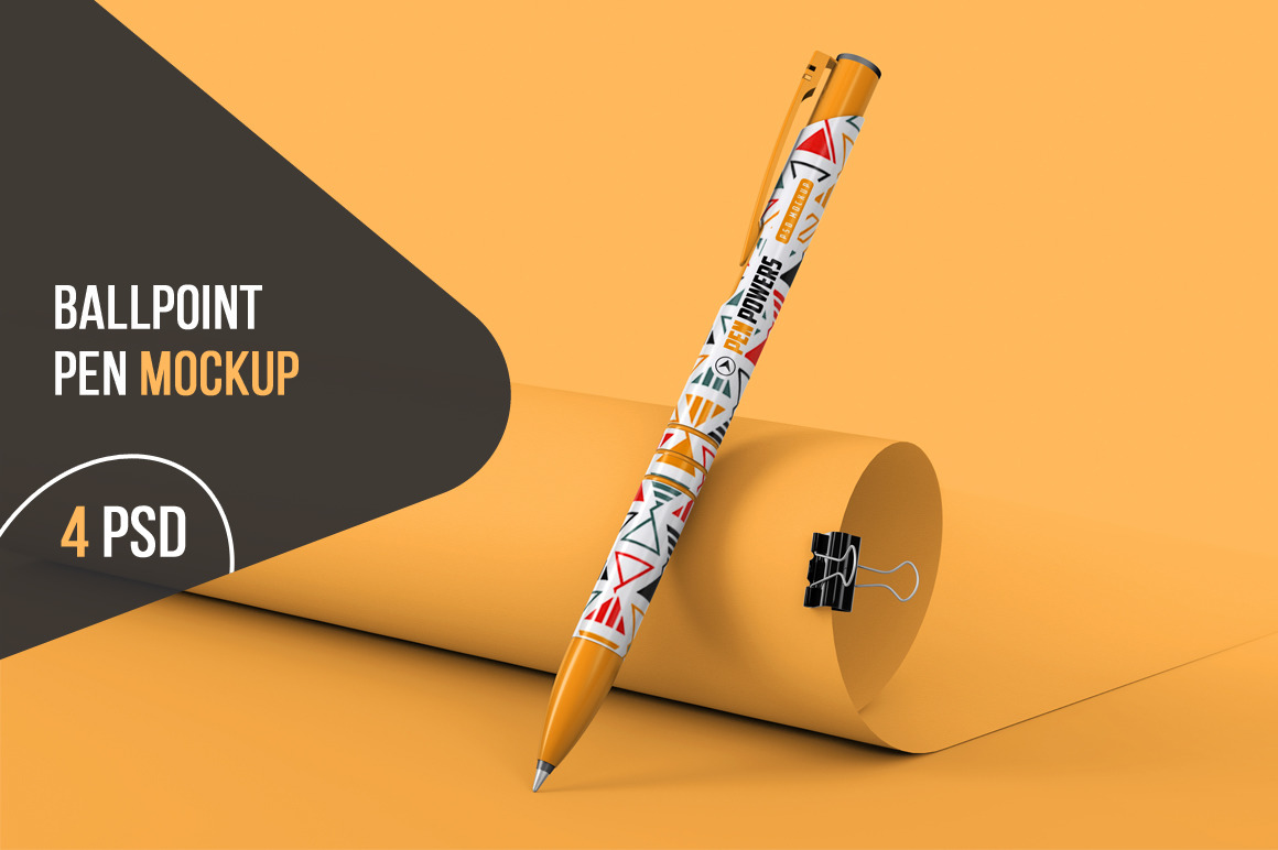 Ballpoint Pen Mockup