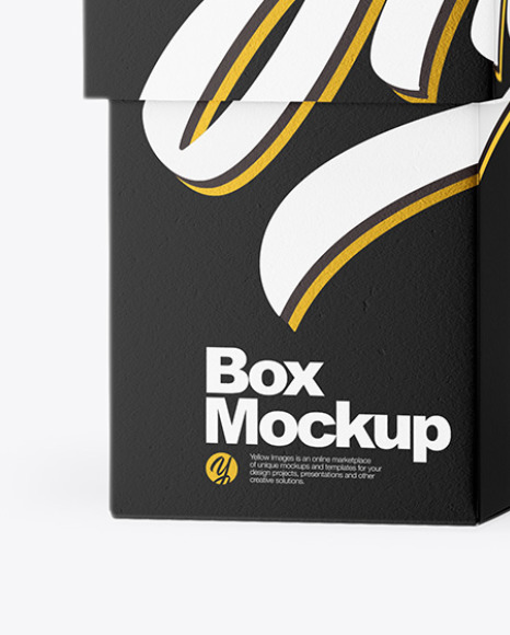 Matte Opened Lipstick With Box Mockup